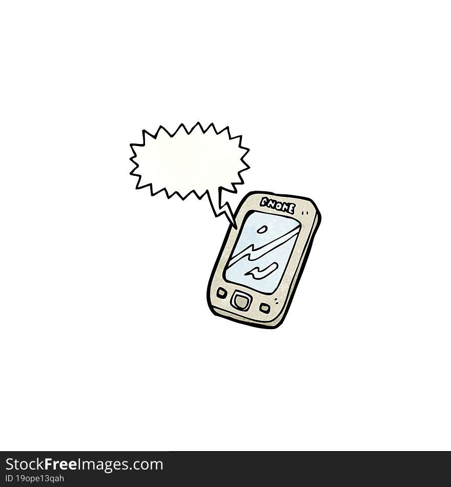 cartoon phone