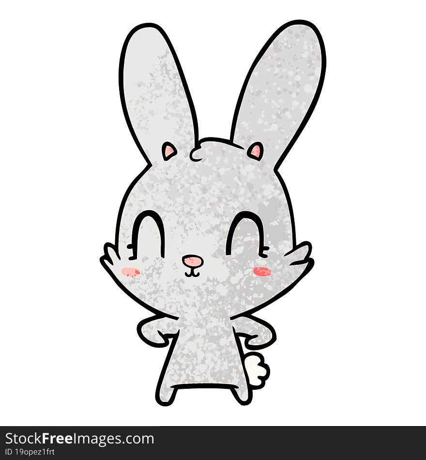 cute cartoon rabbit. cute cartoon rabbit