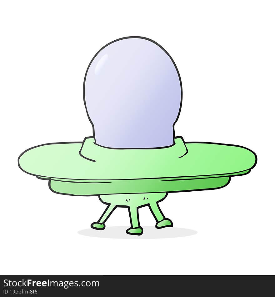 cartoon flying saucer