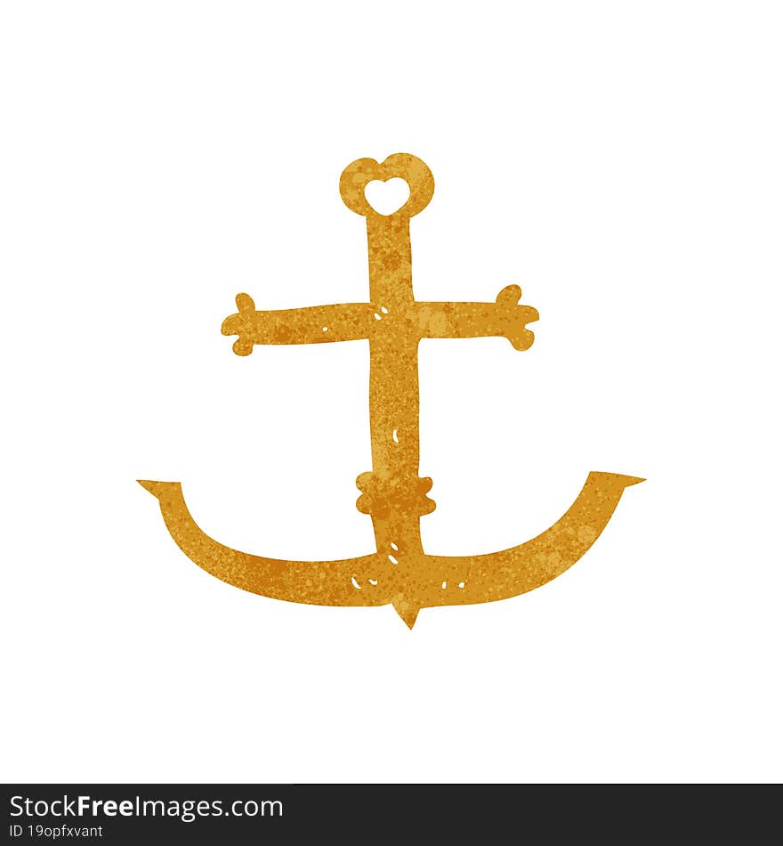 retro cartoon anchor