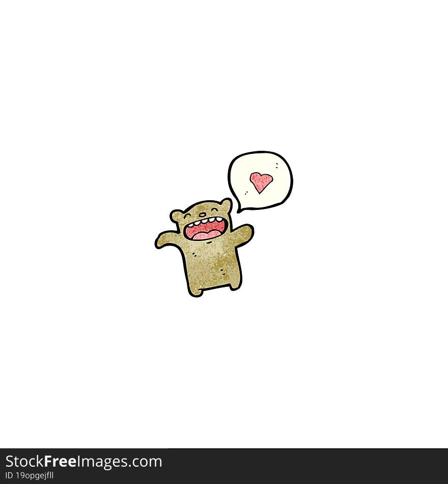 little bear in love cartoon