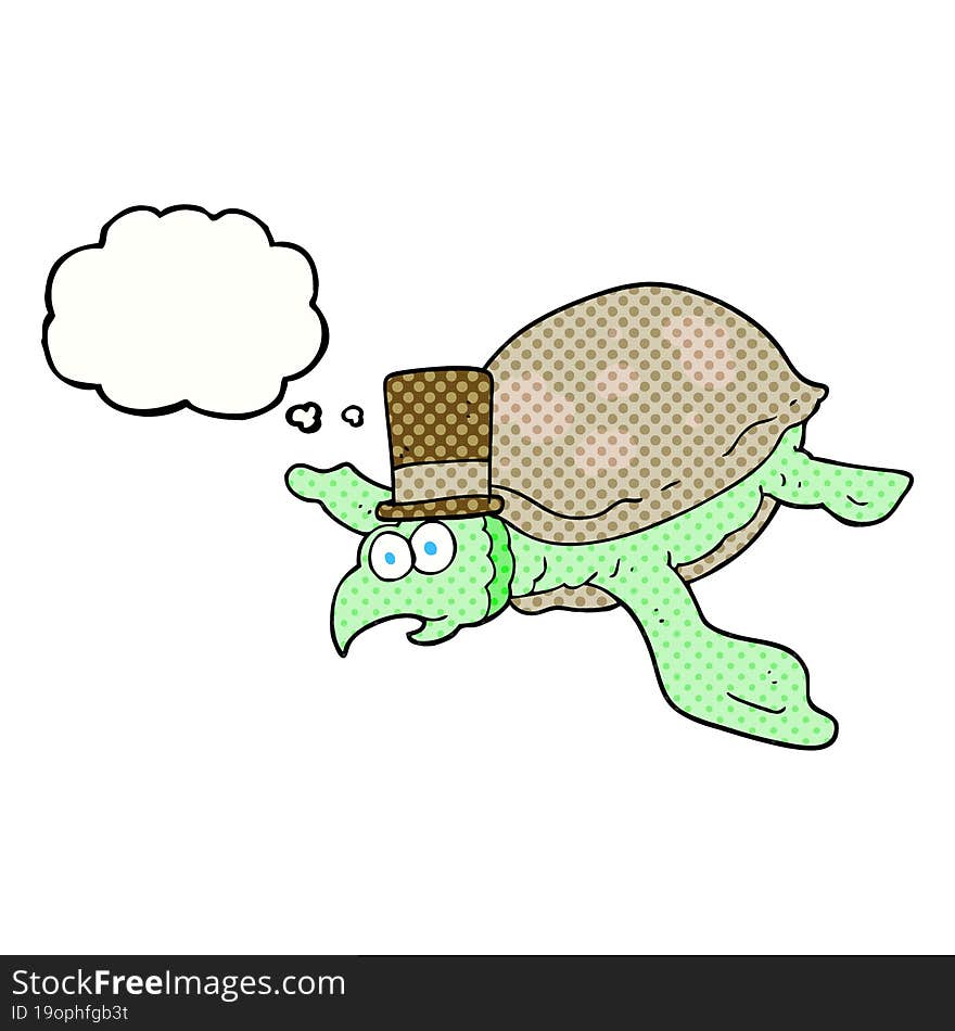 Thought Bubble Cartoon Turtle