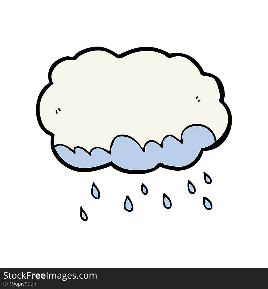 Cartoon Rain Cloud