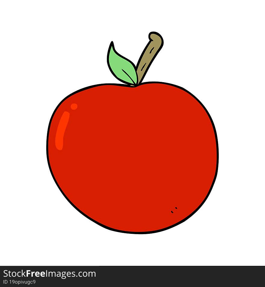 cartoon apple