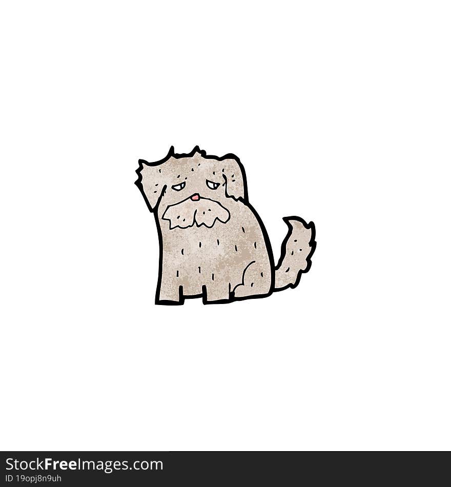 cartoon scruffy dog