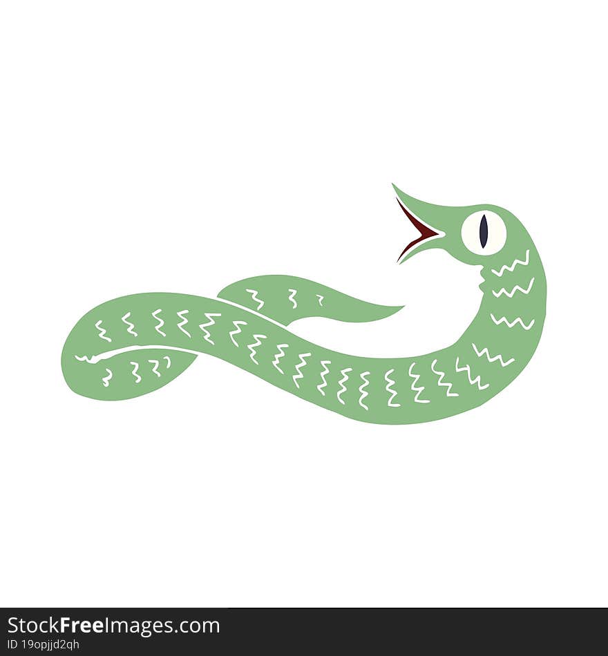 cartoon doodle medieval snake