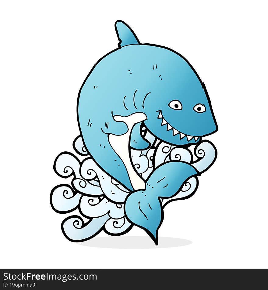 cartoon shark