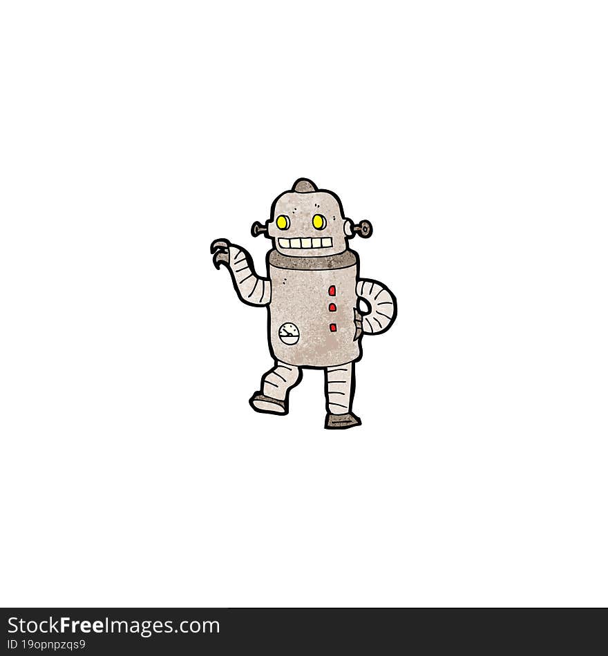 cartoon funny robot