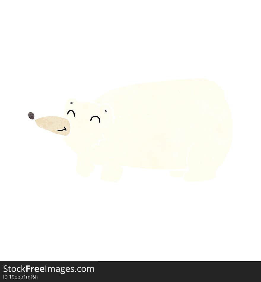 funny cartoon polar bear