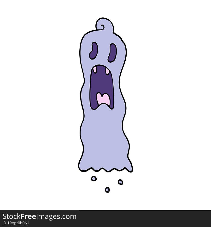 Cartoon Doodle Spooky Ghost