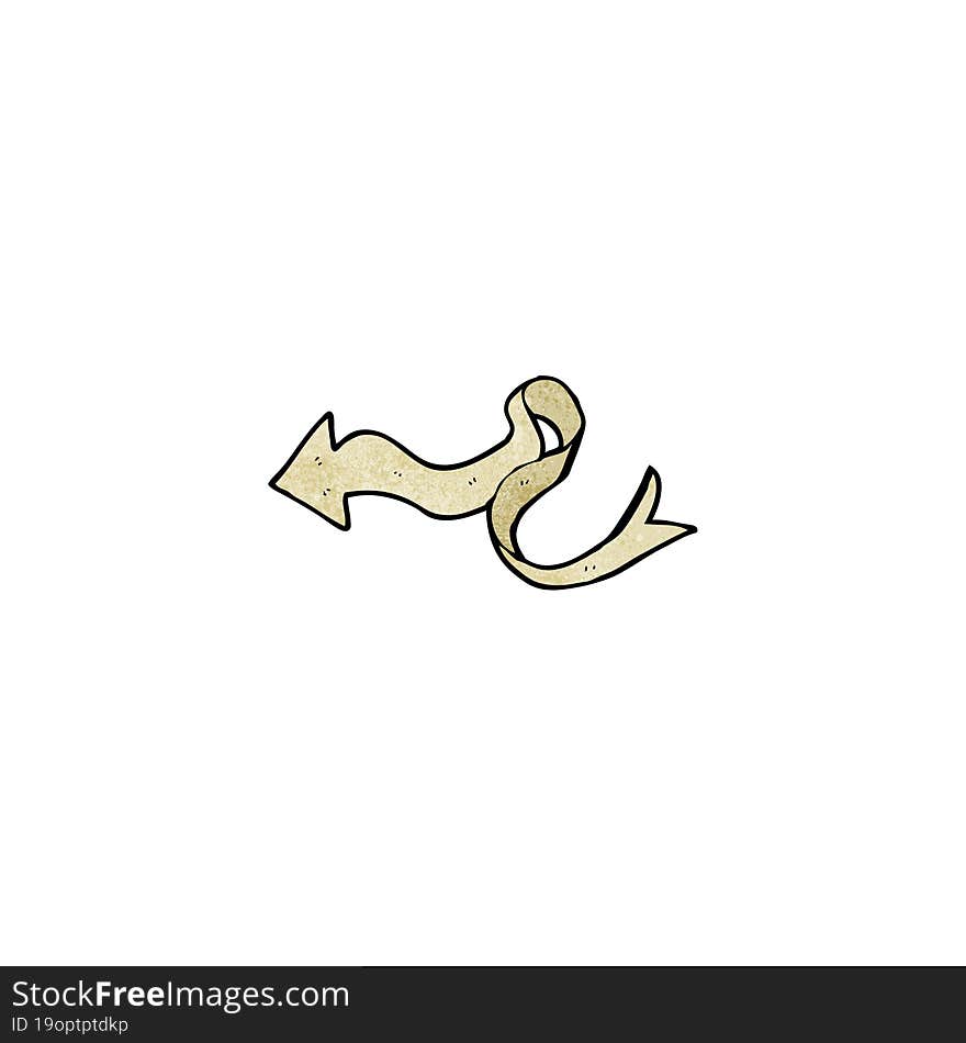 Decorative Scroll Arrow Cartoon