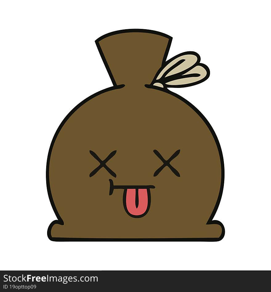 cute cartoon sack