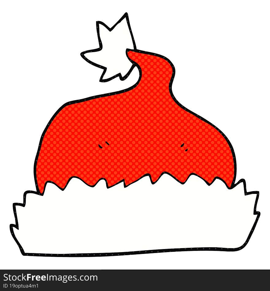 cartoon santa hat