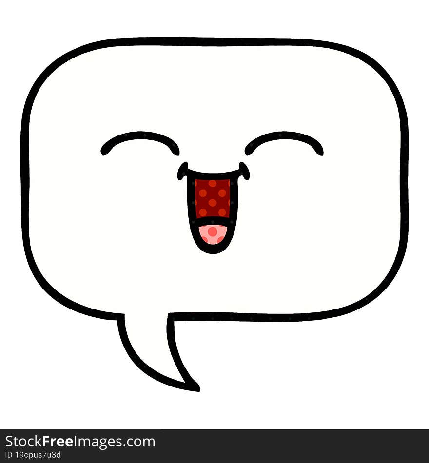 comic book style cartoon speech bubble