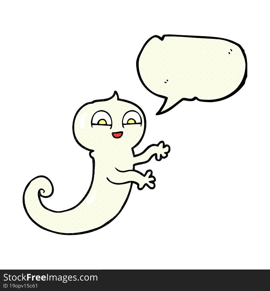 comic book speech bubble cartoon ghost