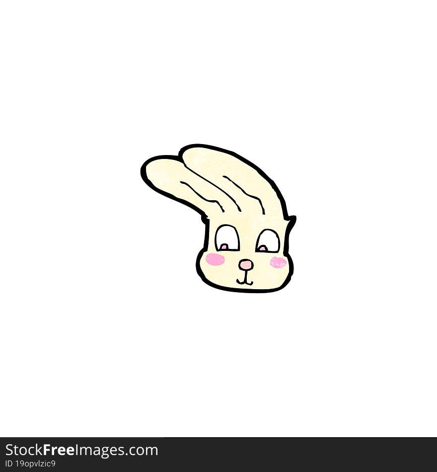 cartoon rabbit face