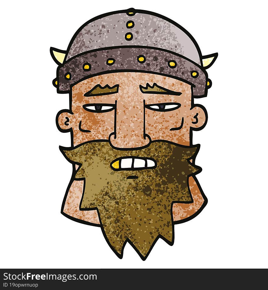 cartoon doodle angry warrior