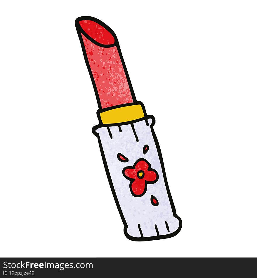 cartoon doodle lipstick