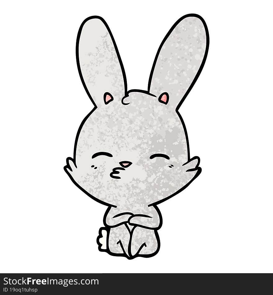 curious bunny cartoon. curious bunny cartoon