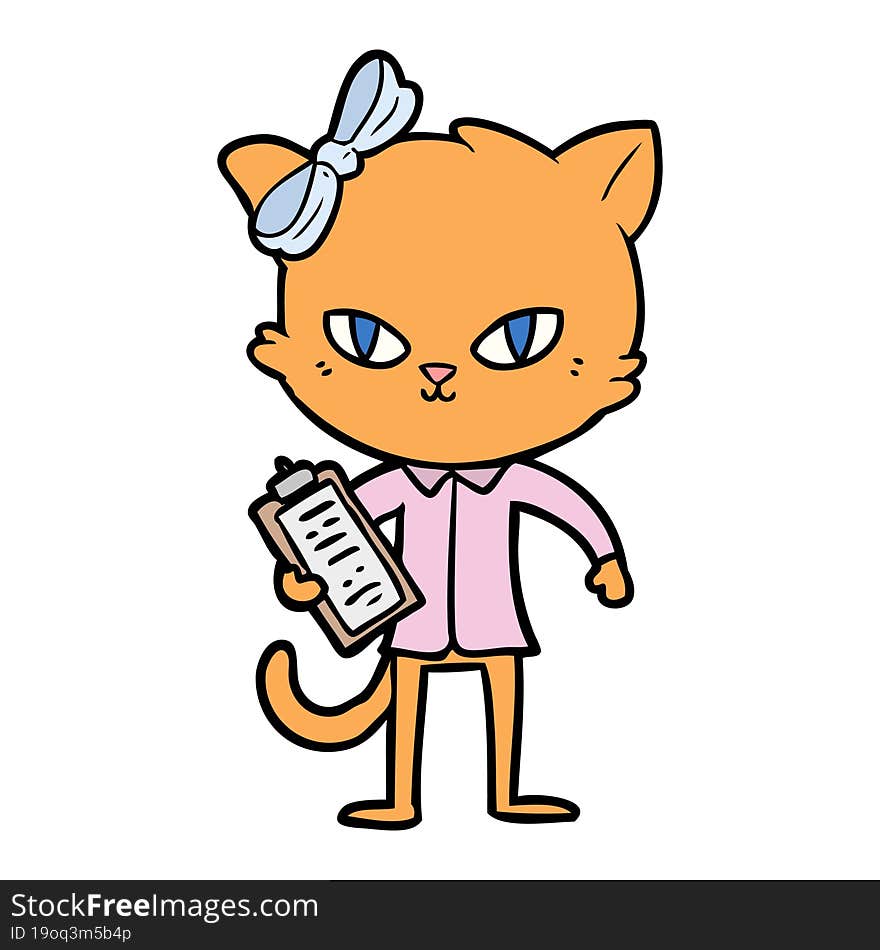 cute cartoon cat. cute cartoon cat