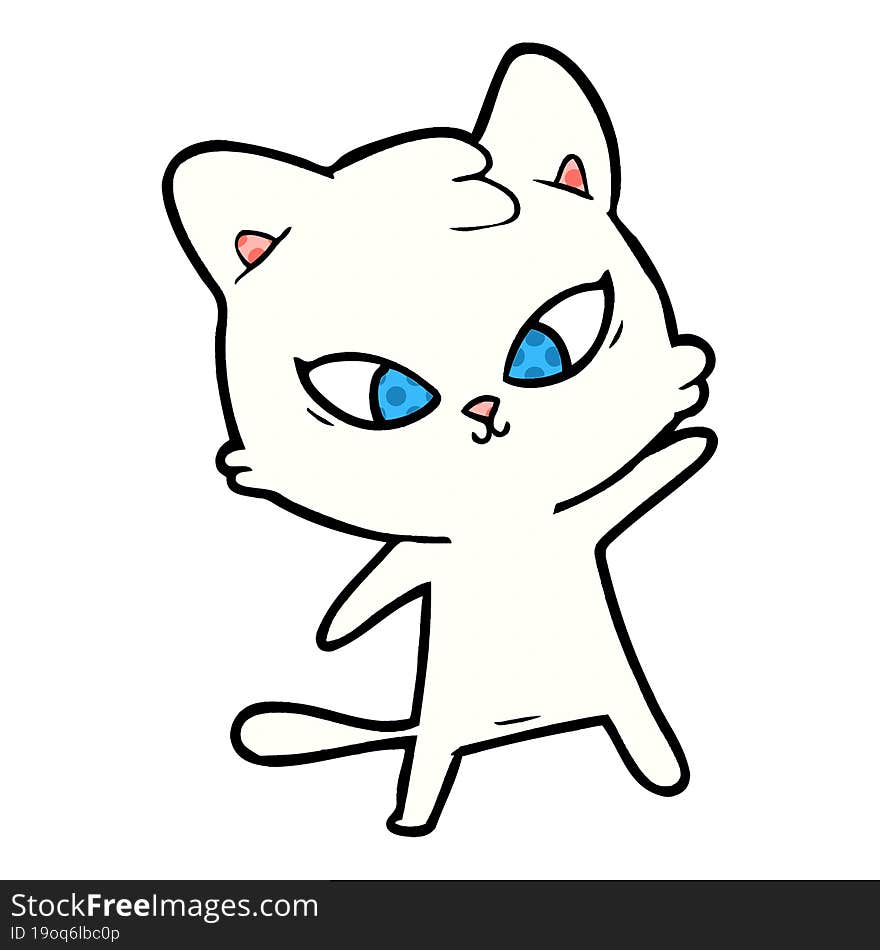 cute cartoon cat. cute cartoon cat