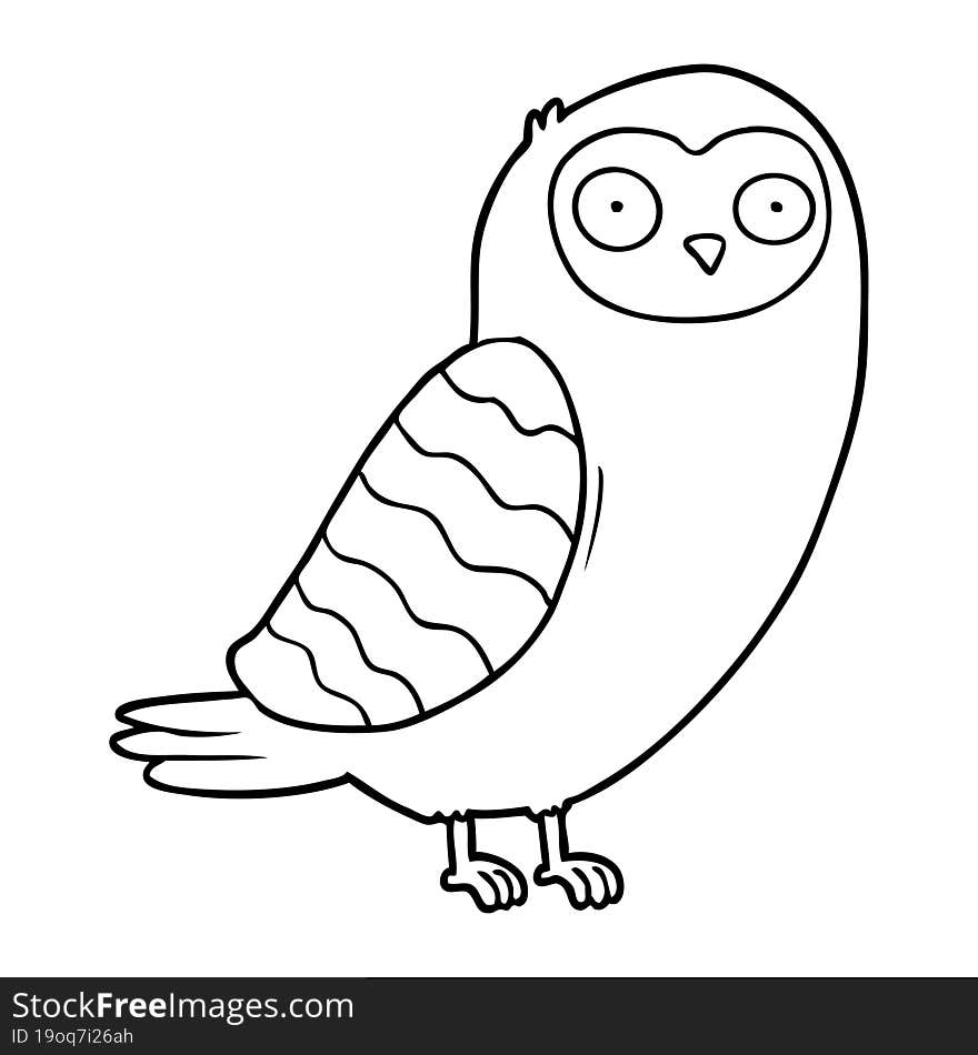 cartoon owl. cartoon owl