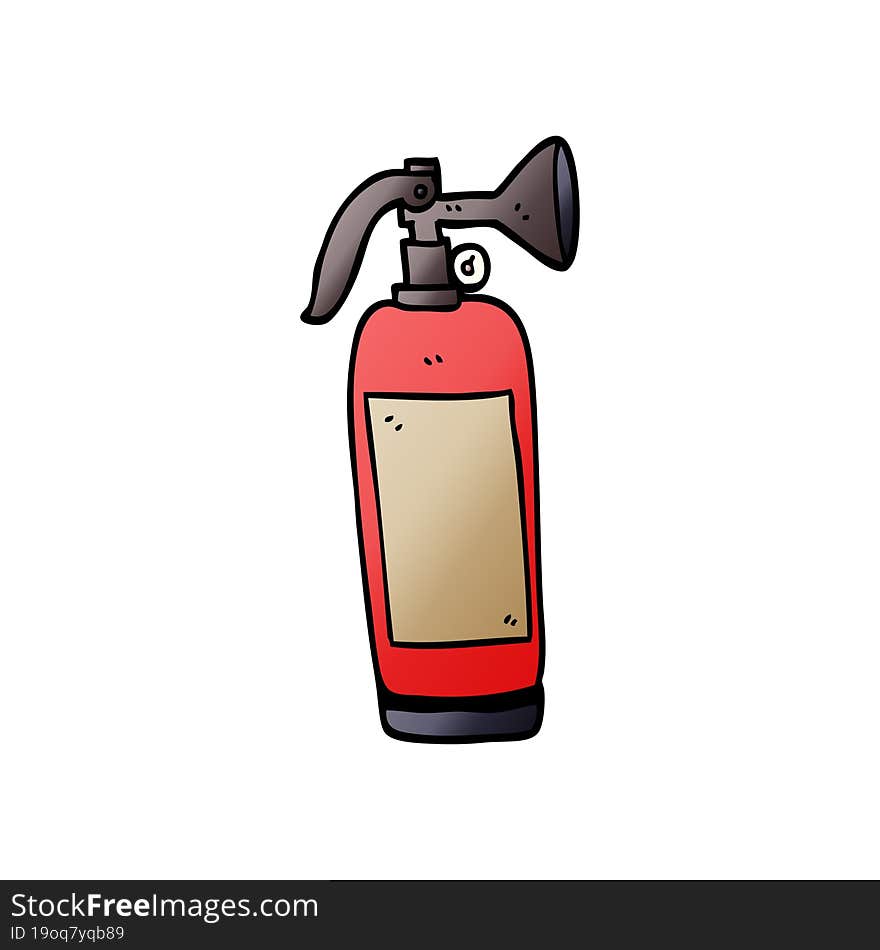 Cartoon Doodle Fire Extinguisher