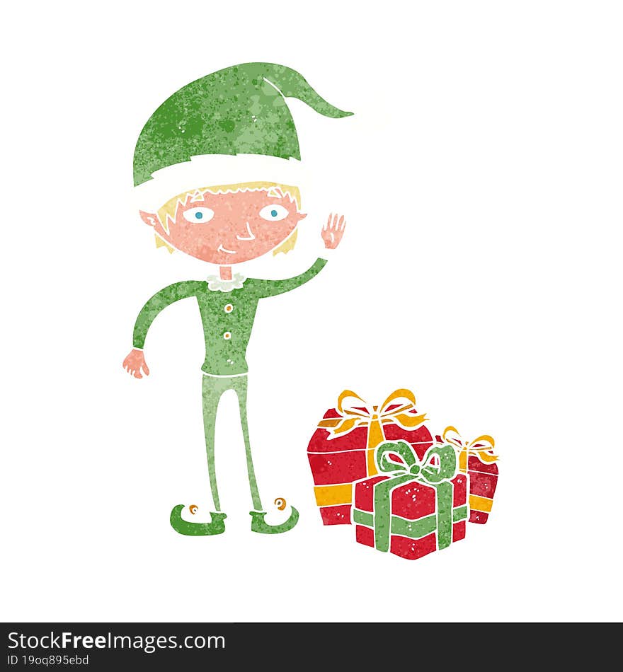 Cartoon Christmas Elf