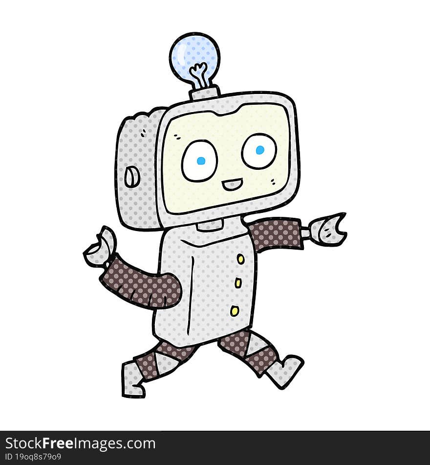 cartoon robot