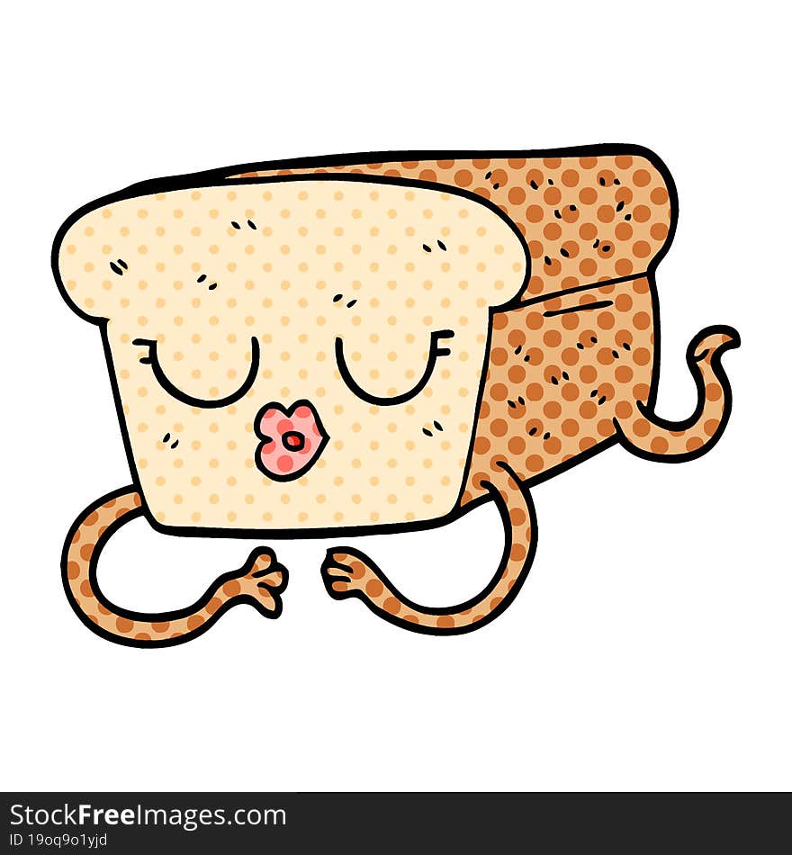 Cartoon Doodle Loaf Of Bread