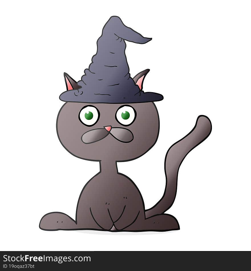 cartoon halloween cat