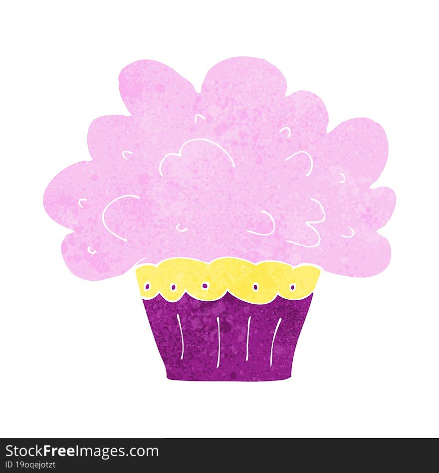 cartoon big cupcake