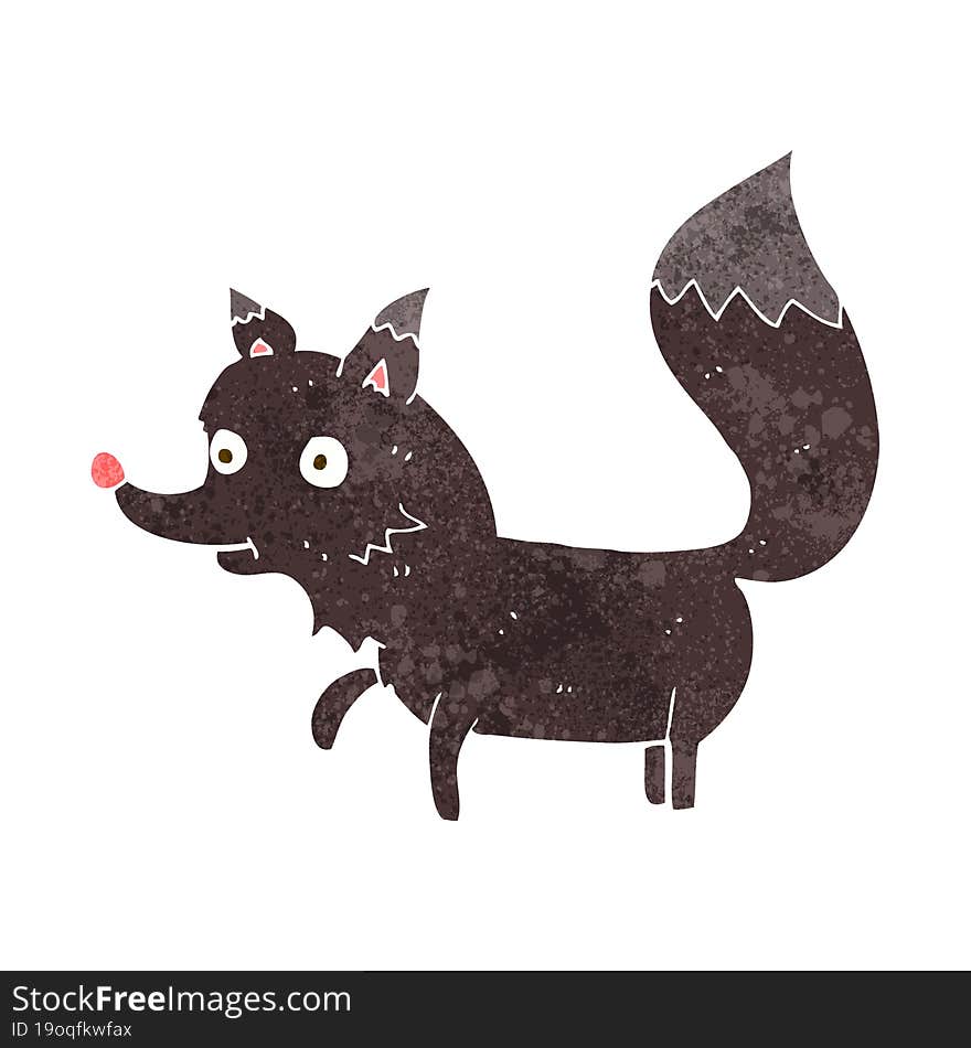 cartoon wolf cub