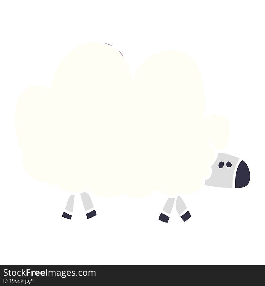 Cartoon Doodle Of A Sheep