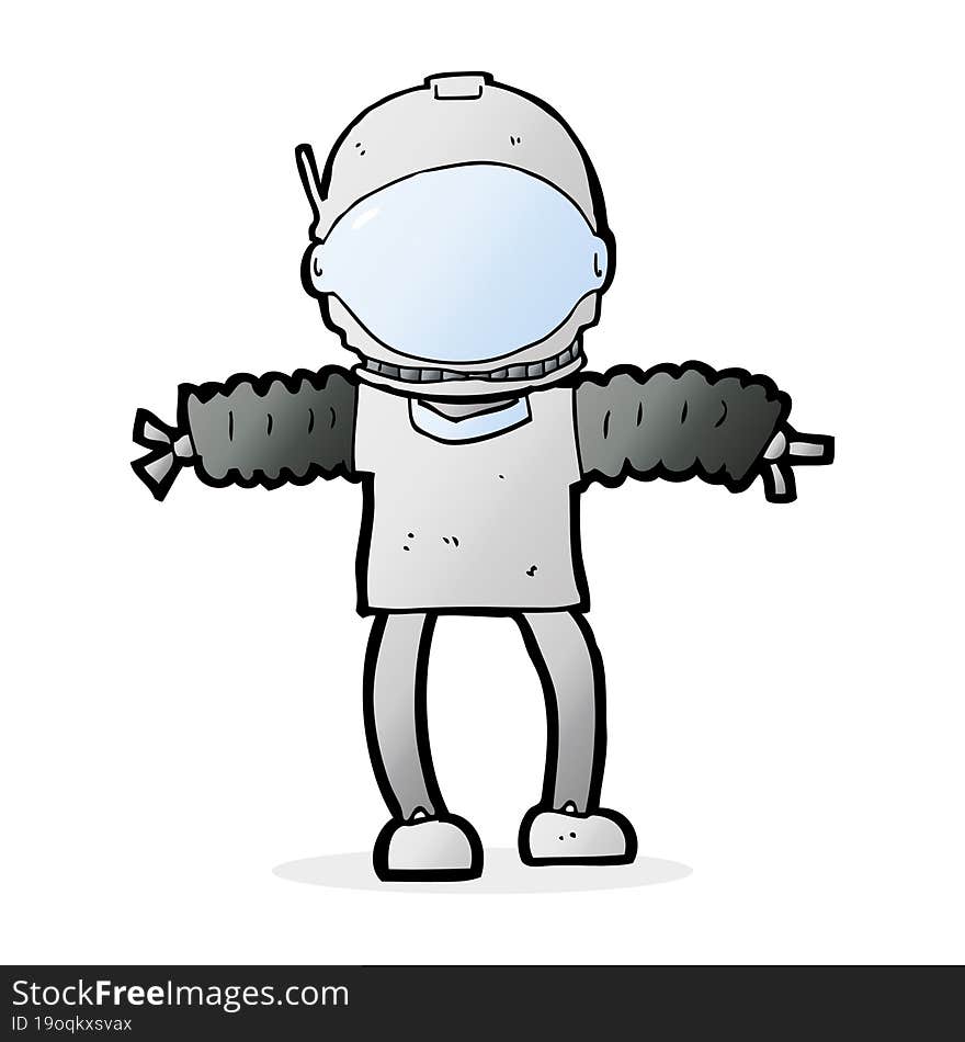 cartoon astronaut