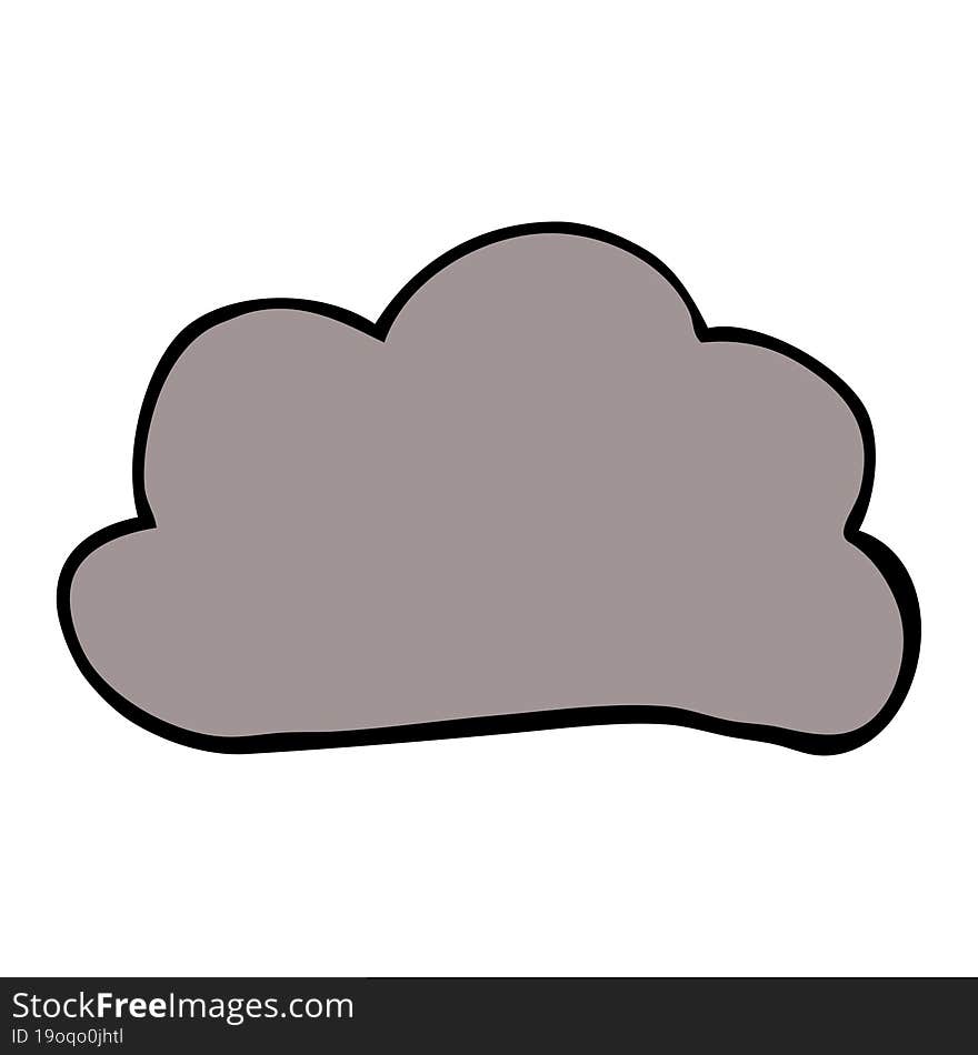 cartoon doodle weather cloud