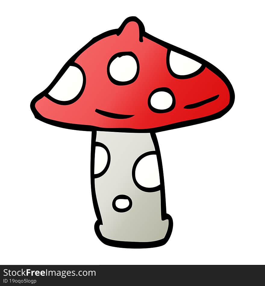 cartoon doodle mushroom