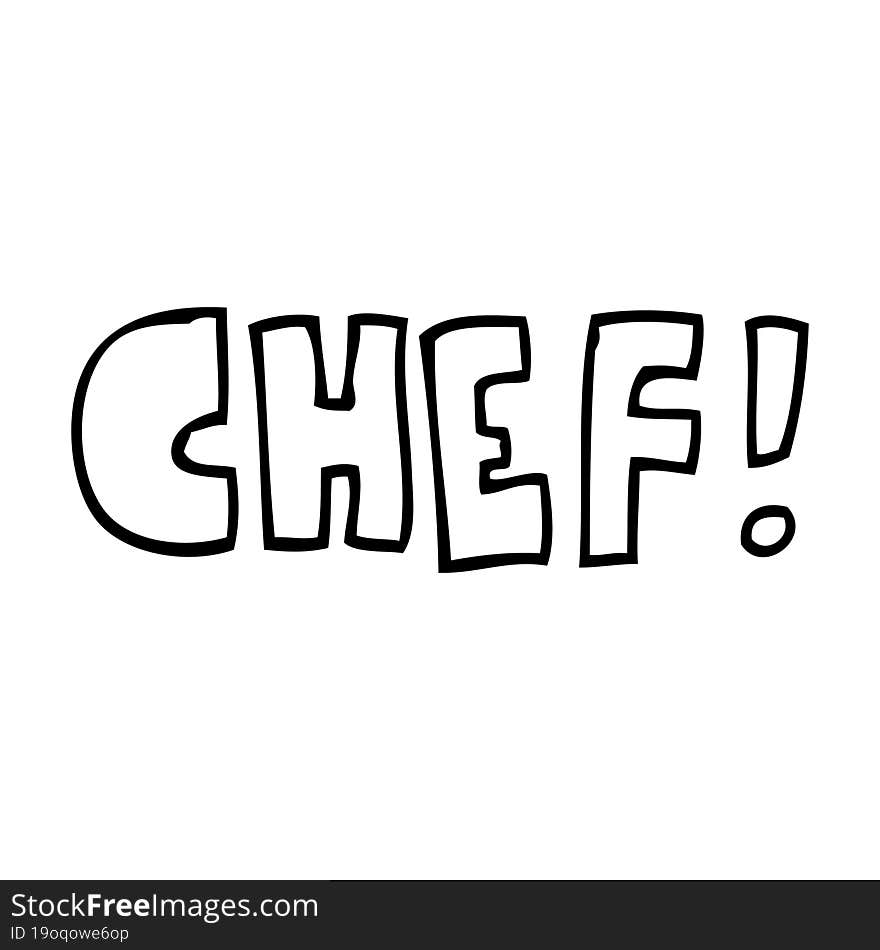 Cartoon Word Chef