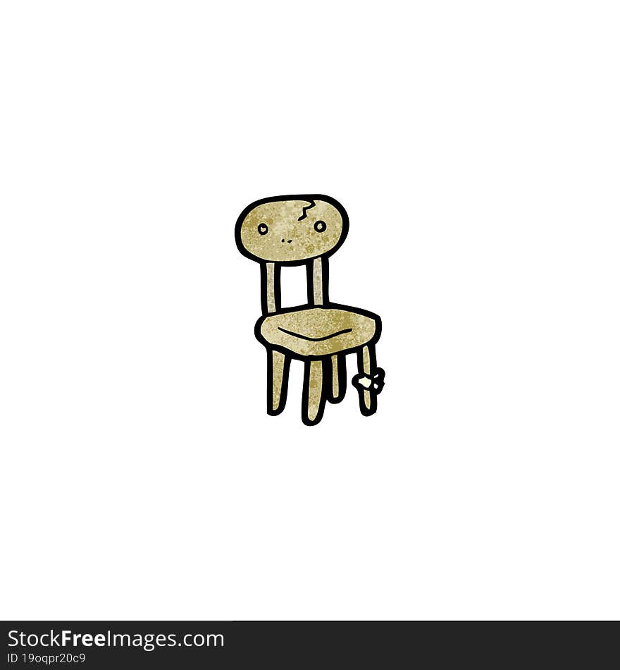 cartoon wooden chair