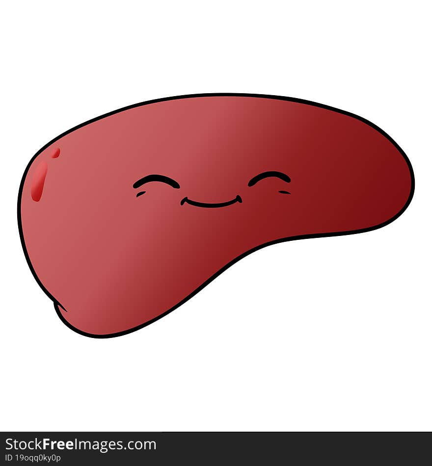 cartoon liver. cartoon liver