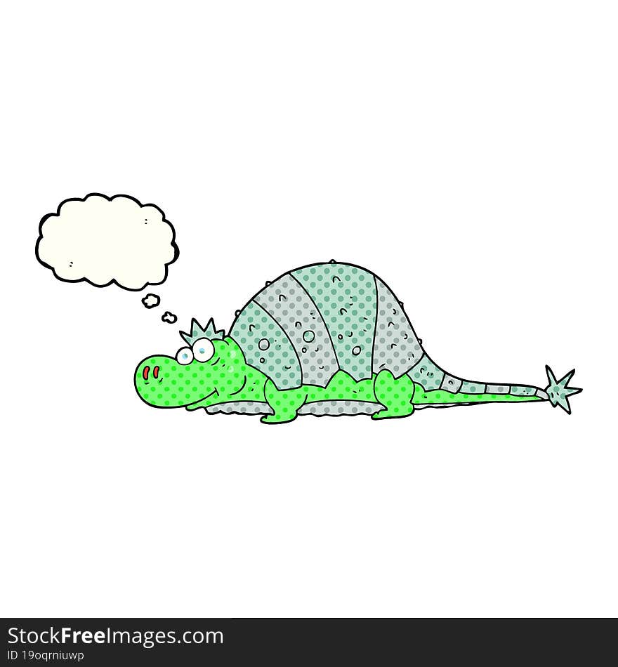 Thought Bubble Cartoon Dinosaur