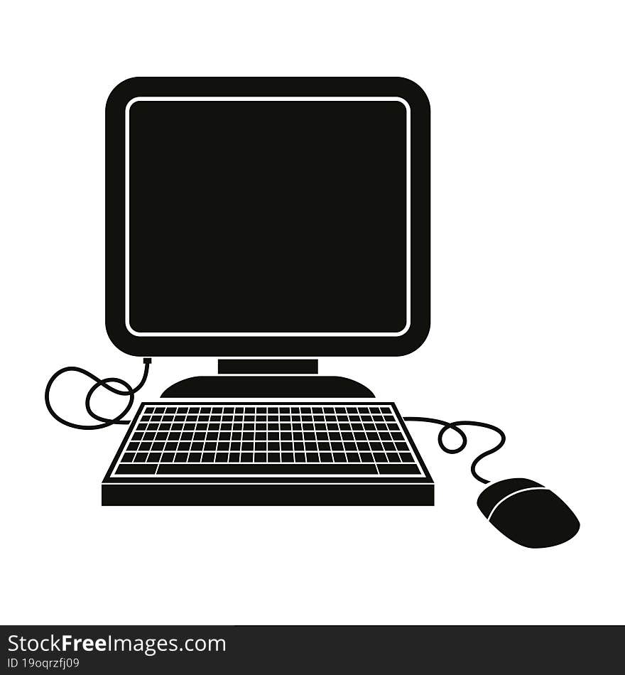 computer with mouse