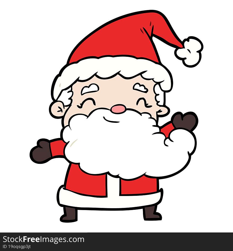 cartoon santa claus. cartoon santa claus