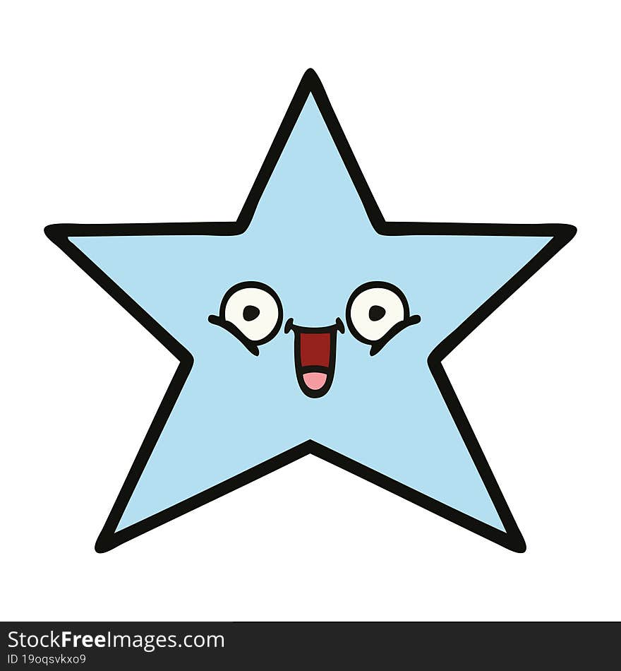 Cute Cartoon Star Fish