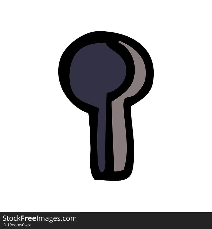 Cartoon Doodle Keyhole