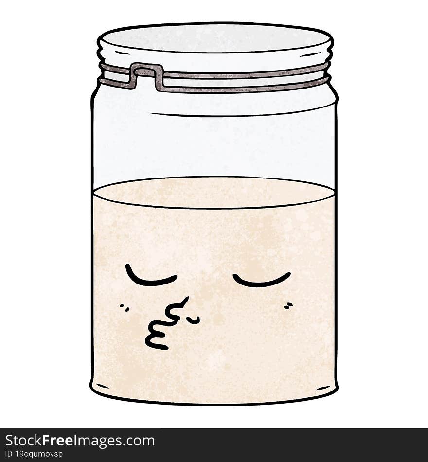 cartoon glass jar. cartoon glass jar