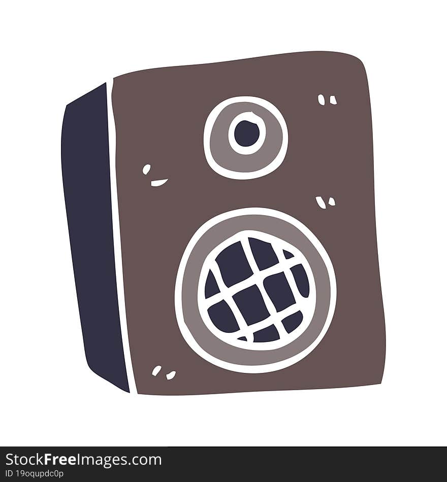 cartoon doodle speaker