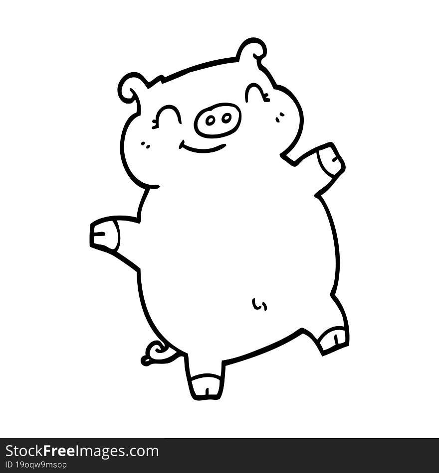 Cartoon Pig