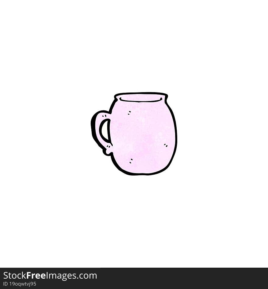 cartoon pink cup