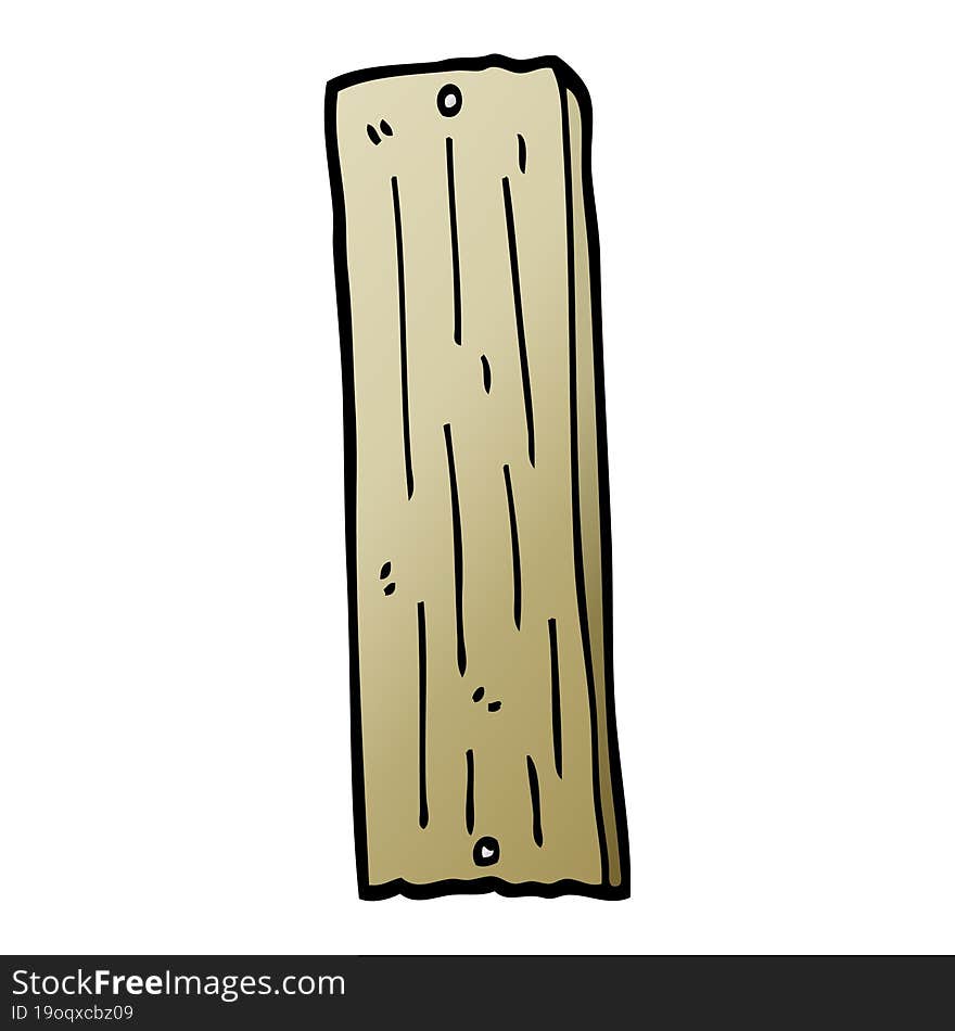 vector gradient illustration cartoon plank